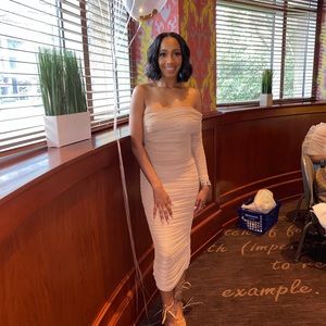 JLUXLABEL Nude Dress